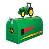 Metal Rural Style John Deere Mailbox with John Deere 8000 Tractor Topper