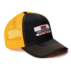 Minneapolis-Moline World's Finest Tractors Logo Black Hat with Gold Mesh Back
