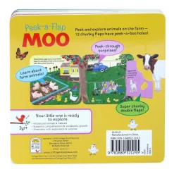 Moo Peek-a-Flap Board Book