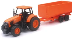 1/32nd Plastic Kubota M5 Tractor and Dump Trailer set from New Ray AS-05685