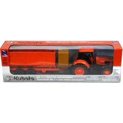 1/32nd Plastic Kubota M5 Tractor and Dump Trailer set from New Ray AS-05685