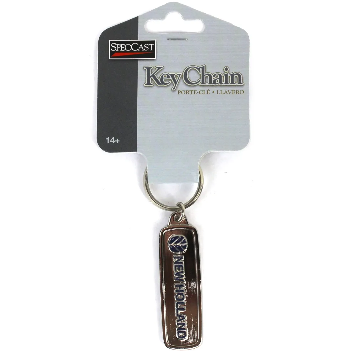 New Holland Logo Metal Keychain