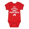 New Member of the Farm Crew IH Infant Red Bodyshirt