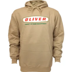 Oliver Oval Logo Tan Hooded Sweatshirt