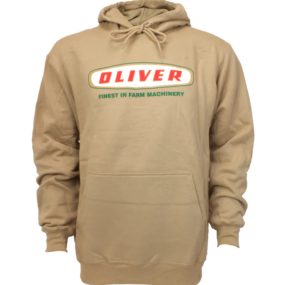 Oliver Oval Logo Tan Hooded Sweatshirt