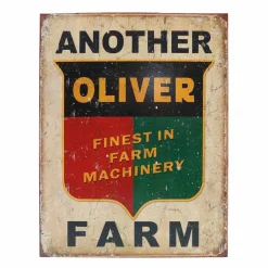 Oliver "Another Farm" Tin Sign, 12in x 16in