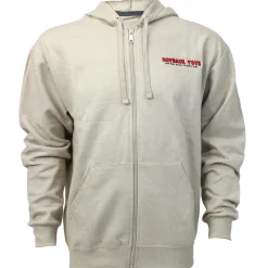 Outback Toys Logo Khaki EverSoft Fleece Full Zip Hoodie