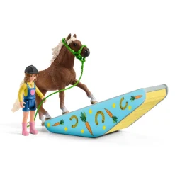 Pony Agility Training Set by Schleich includes 26 pieces