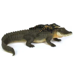 12" Alligator with 3 Babies by Safari