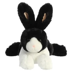 12" Dutch Rabbit Black & White Flopsie Plush by Aurora