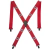 45" IH Red 2" Clip-on Suspenders