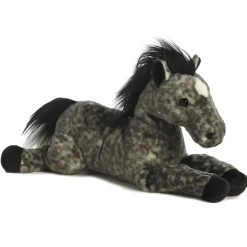 12" Jack Stuffed Dapple Gray Horse Flopsie by Aurora