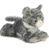 8" Lily Grey Tabby Cat Mini Flopsie Plush Animal by Aurora