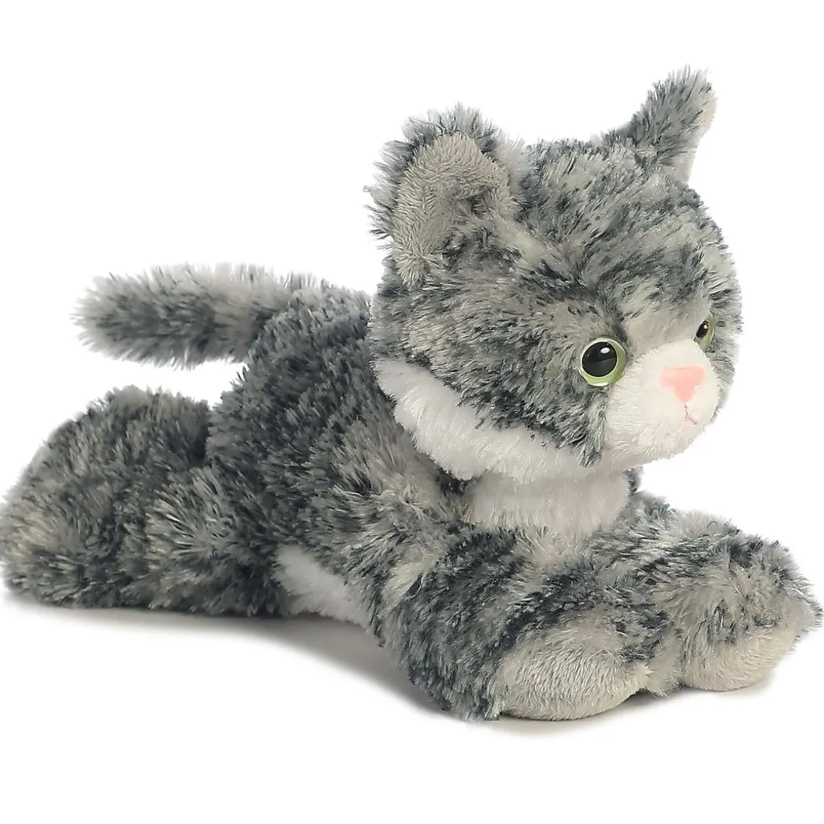 8" Lily Grey Tabby Cat Mini Flopsie Plush Animal by Aurora