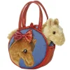 7" Pretty Pony Pet Carrier Fancy Pals Plush Animals by Aurora
