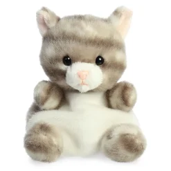 5" Silver Kitty Plush Palm Pals by Aurora