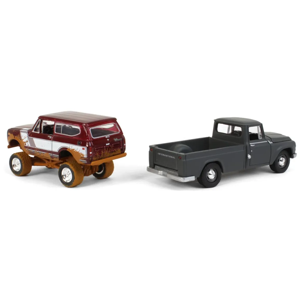 "Off Road" ~ 1/64 Exclusive Limited Edition International 2 Pack: 1965 Model 1200 & Muddy 1979 Scout