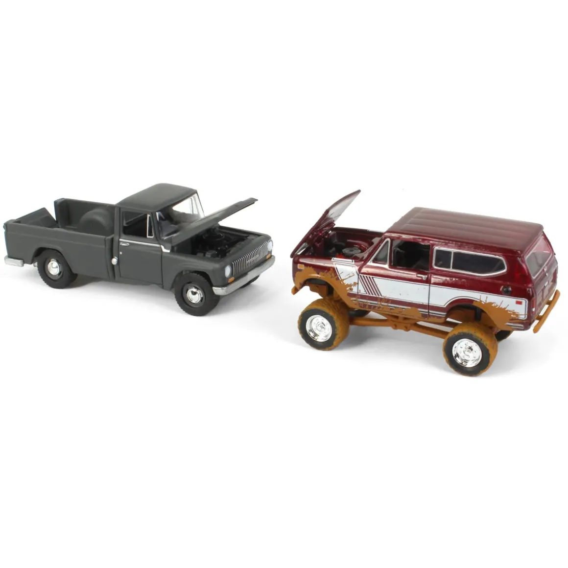 "Off Road" ~ 1/64 Exclusive Limited Edition International 2 Pack: 1965 Model 1200 & Muddy 1979 Scout
