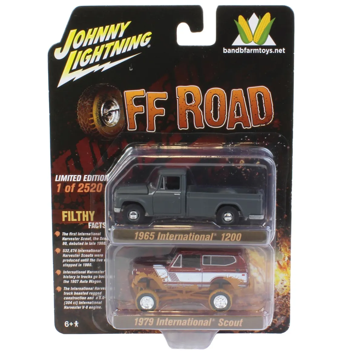 "Off Road" ~ 1/64 Exclusive Limited Edition International 2 Pack: 1965 Model 1200 & Muddy 1979 Scout