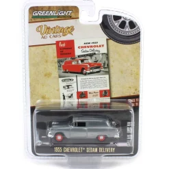 Raw Chase Unit ~ 1/64 1955 Chevrolet Sedan Delivery “First in Appearance and Performance”, Vintage Ad Cars Series 11