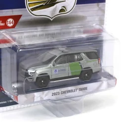 Raw Chase Unit ~ 1/64 2023 Chevrolet Tahoe, US Customs & Border Patrol, Hot Pursuit Special Edition
