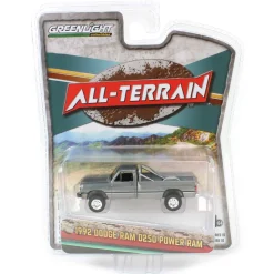 Raw Chase Unit ~ 1/64 1992 Dodge Ram D250 Power Ram Lifted with Rollbar, Sterling Silver, All-Terrain Series 16