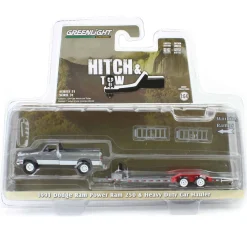 Raw Chase Unit ~ 1/64 1991 Dodge Ram Power Ram 250 with Heavy Duty Car Hauler, Hitch & Tow Series 31