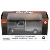 Raw Chase Unit ~ 1/64 1985 Dodge Ram W350 Dually Flatbed Pickup Truck, White with Silver Flatbed, Diecast Direct Exclusive