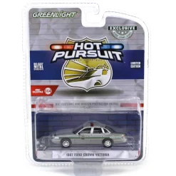 Raw Chase Unit ~ 1/64 1997 Ford Crown Victoria, US Customs & Border Patrol, Hot Pursuit Special Edition