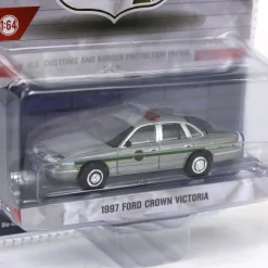 Raw Chase Unit ~ 1/64 1997 Ford Crown Victoria, US Customs & Border Patrol, Hot Pursuit Special Edition
