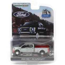 Raw Chase Unit ~ 1/64 2020 Ford F-450 Platinum Super Duty Dually Pickup Truck, Rapid Red, Town & Country Exclusive