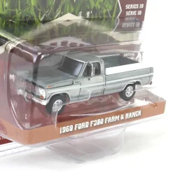 Raw Chase Unit ~ 1/64 1969 Ford F-250 Farm & Ranch Special, Reef Aqua, Down on the Farm Series 10