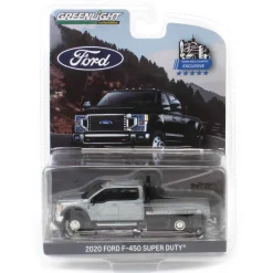 Raw Chase Unit ~ 1/64 2020 Ford F-450 XLT Super Duty Dually Flatbed, Agate Black, Town & Country Exclusive
