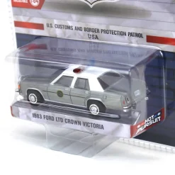 Raw Chase Unit ~ 1/64 1983 Ford LTD Crown Victoria, US Customs & Border Patrol, Hot Pursuit Special Edition