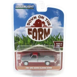 Raw Chase Unit ~ 1/64 1981 GMC Sierra Classic K2500, Neutral & Dark Carmine Red Deluxe Two-Tone, Down on the Farm Series 10