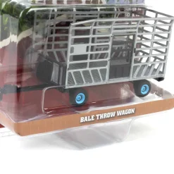 Raw Chase Unit ~ 1/64 Bale Throw Wagon, Light Blue, Down on the Farm Series 10