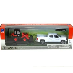 1/43rd Chevy Pickup with Kubota R630 Small Wheel Loader