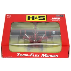 Red Chrome Chase Unit ~ 1/64 High Detail H&S Twin Flex Hay Merger