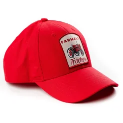 Red Farmall Tractors Side Embroidery Hat