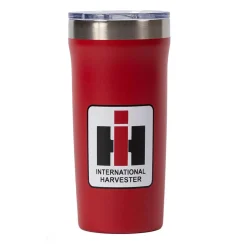 Red International Harvester Logo 18oz Insulated Travel Tumbler