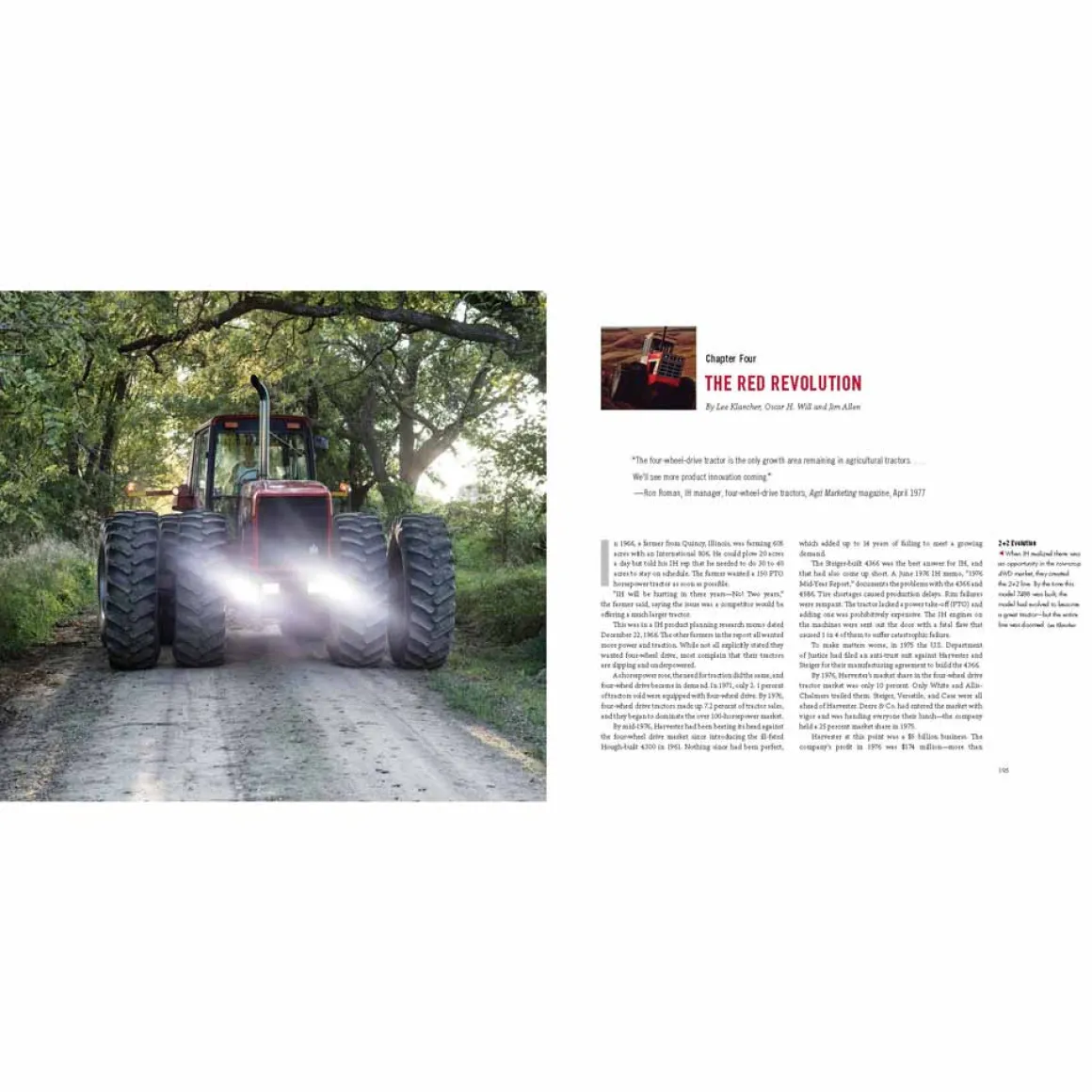 RED 4WD Tractors 1957-2017 High-Horsepower IH, Steiger, J. I. Case & Case IH 384 Page Hardcover Book