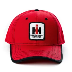 Red with Black Accents IH Logo Hat