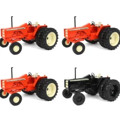 Sealed Case of 4 ~ 1/16 Allis Chalmers One-Ninety with Rear Duals, 2023 National Farm Toy Museum