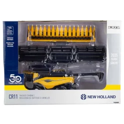 Sealed Case of 6 ~ 1/64 New Holland CR11 Tracked Combine with Corn & Draper Heads, 2025 Farm Show