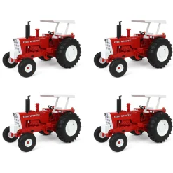Sealed Case of 4 ~ 1/16 White 2255 2WD with ROPS & Canopy, ERTL Prestige Collection