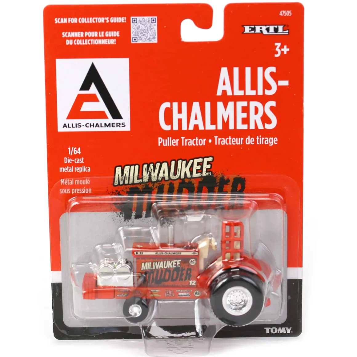 Set of 2 ~ 1/64 Allis Chalmers "Old Flame" & "Milwaukee Mudder" Pulling Tractors