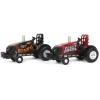 Set of 2 ~ 1/64 Case IH "Power Crusher" & "Dirt Burner" Die-cast Pulling Tractors