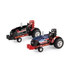 Set of 2 ~ 1/64 Case IH "Stars & Stripes" & "Full Pull" Magnum Pulling Tractors