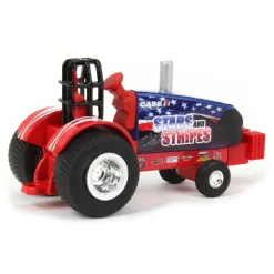 Set of 2 ~ 1/64 Case IH "Stars & Stripes" & "Full Pull" Magnum Pulling Tractors