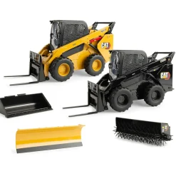 Set of 2 ~ 1/16 High Detail Caterpillar Wheeled 272D3 Skid Steer Loaders, ERTL Exclusive